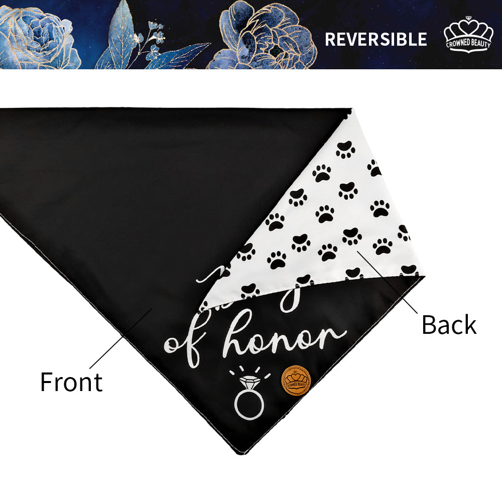 Pañuelos reversibles para perros de boda, paquete grande de 2, Dog of Honor DB48-L